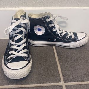 Back high top converse.